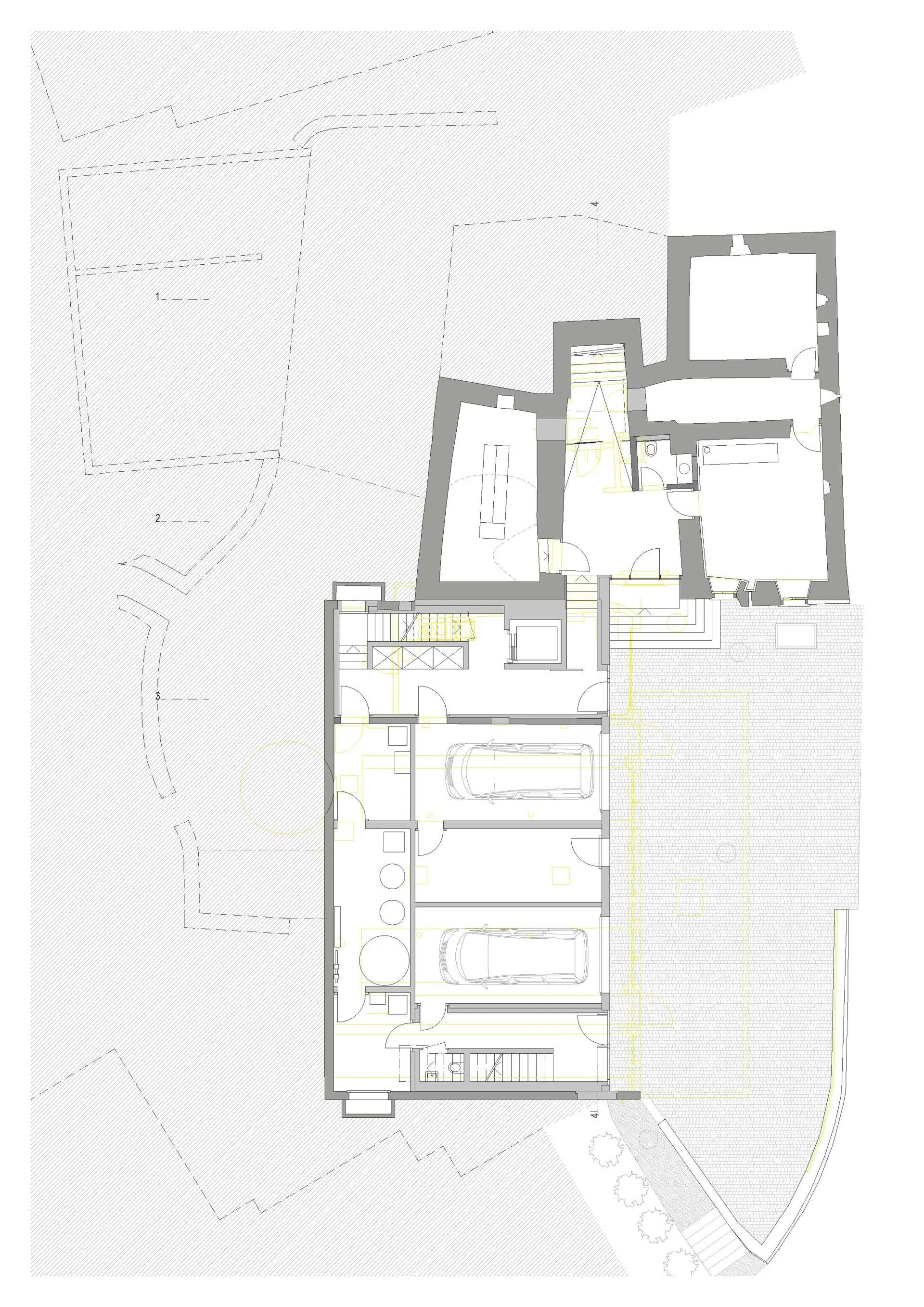 37_Sanierung und Umbau Wohnhaus Canossa mit Stall_Via principala Laax_Grundriss Untergeschoss
